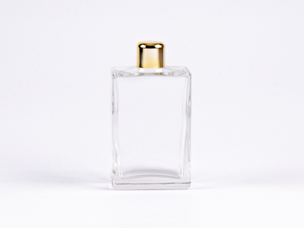 Klarglasflasche Miro 100 ml - Tropfmontur Gold